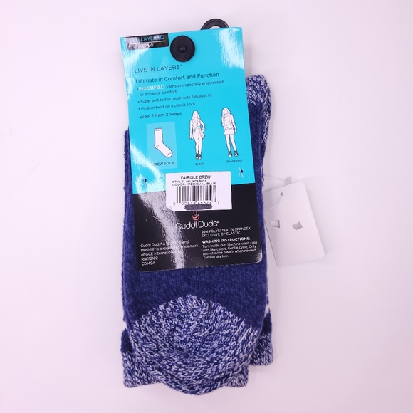 Cuddl Duds Women's Soft Boot Socks - Picture 2 of 2